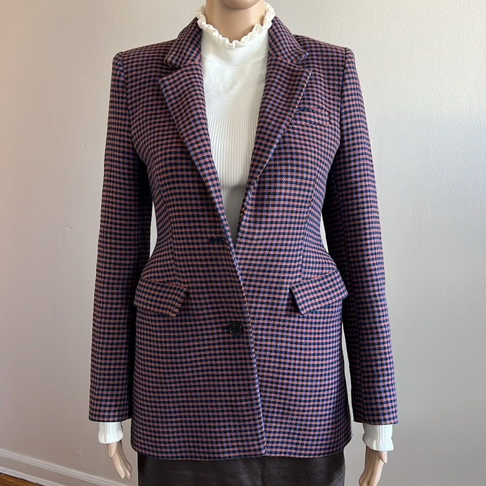& Other Stories Houndstooth Hourglass Blazer Size 2